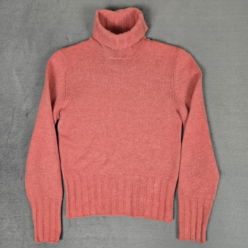 Brunello Cucinelli Cashmere Sweater‎ Womens Small Pink Turtleneck Italy Made